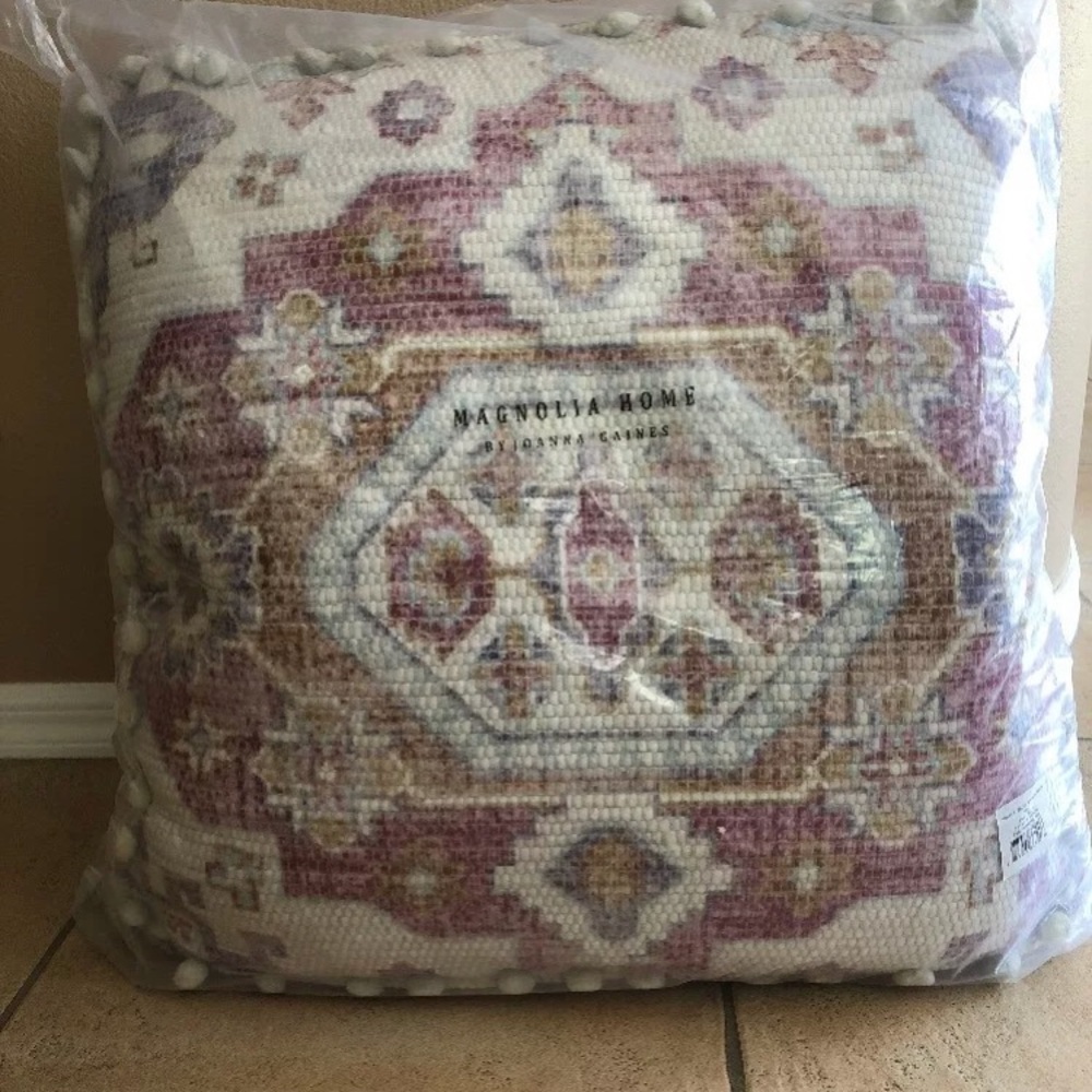 Magnolia Home Joanna Gaines Floor Pillow Tassles